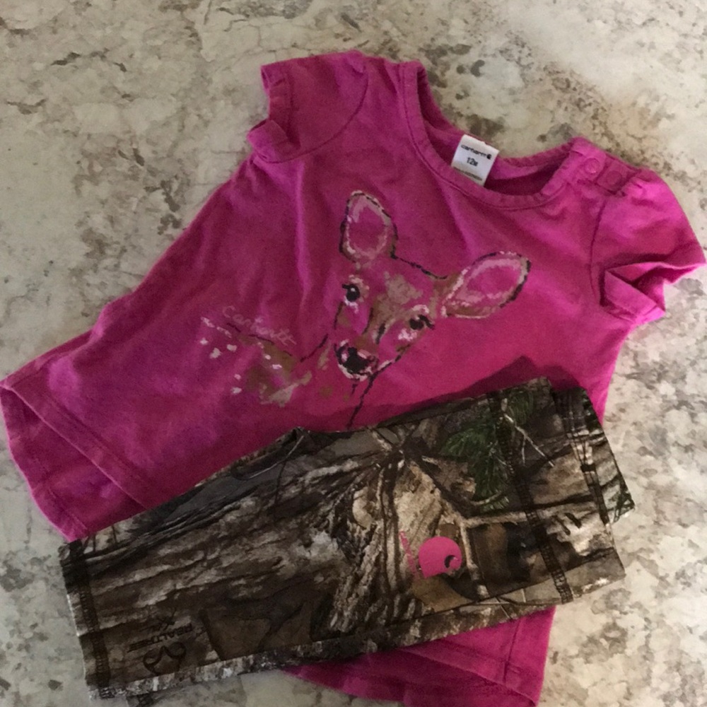 Girls Carhartt 12mos set